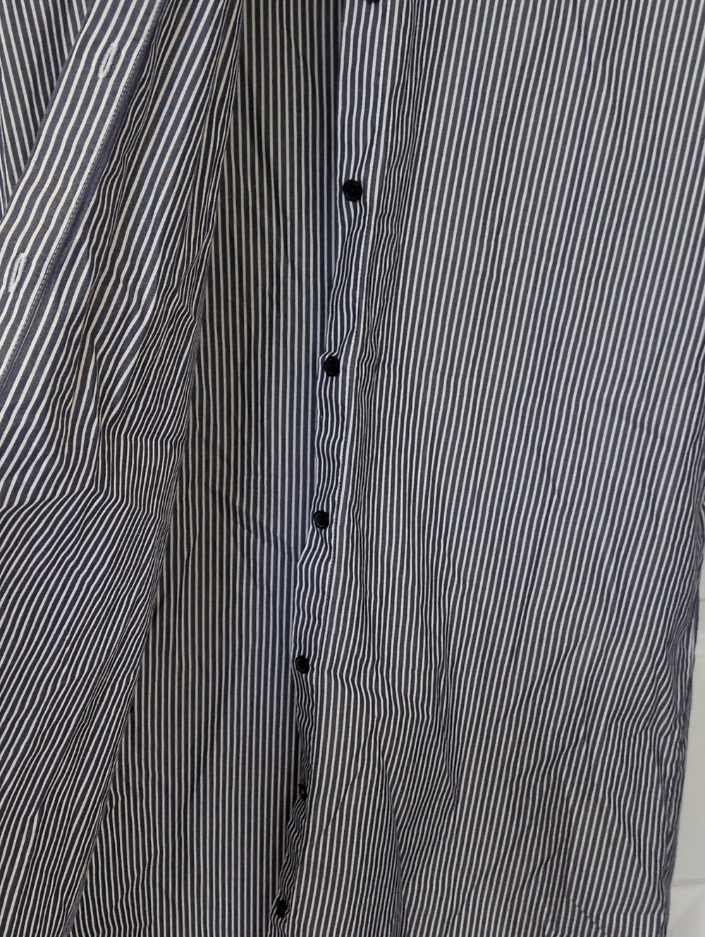 COS Striped Collared Shirt Dress Blue White Size 38 US Medium Button Down Cotton - Picture 5 of 11
